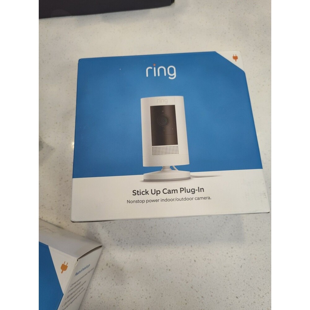 Ring Stick Up Cam Plug-In Indoor/Outdoor Wired 1080p Night Vision Alexa NEW